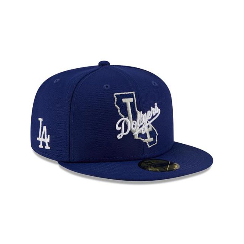 MLB Los Angeles Dodgers Local 59Fifty Fitted (SYD3230) - Blue New Era Caps